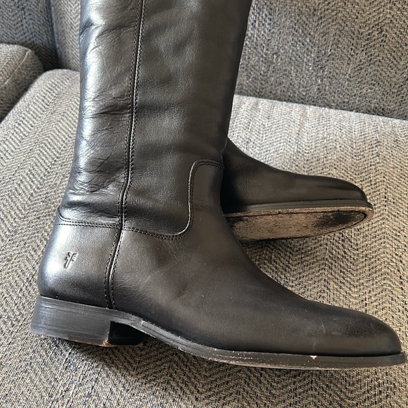Frye Melissa Black leather boots Size: 7.5B - Picture 8 of 16